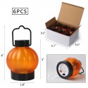 Pumpkin Grimace Lantern Flickering Halloween Light