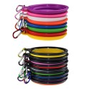 Silicone Collapsible Pet Bowl With Carabiner