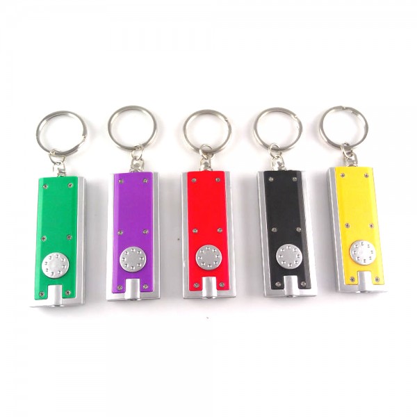 Flashlight with Swivel Key Chain