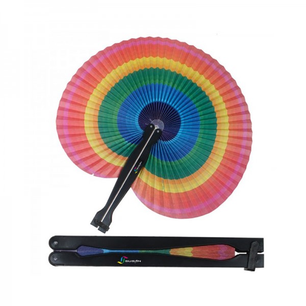 Rainbow Folding Fan