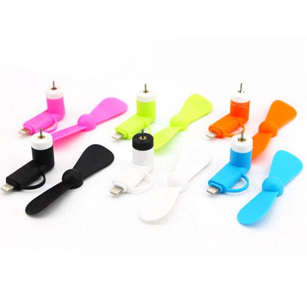 2-in-1 Mini USB Smartphone Fan