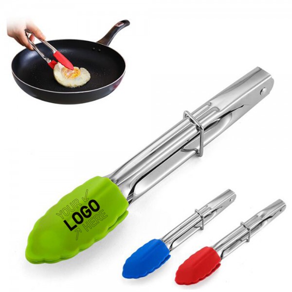 7 Inch Silicone Kitchen Tongs