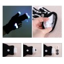 LED Halloween Knitted Skeleton Glitter Gloves