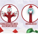 Christmas Santa Claus Pop Tube Decompression Toy with LED