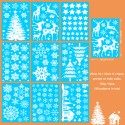 Christmas 242PCS Window Static Sticker Set