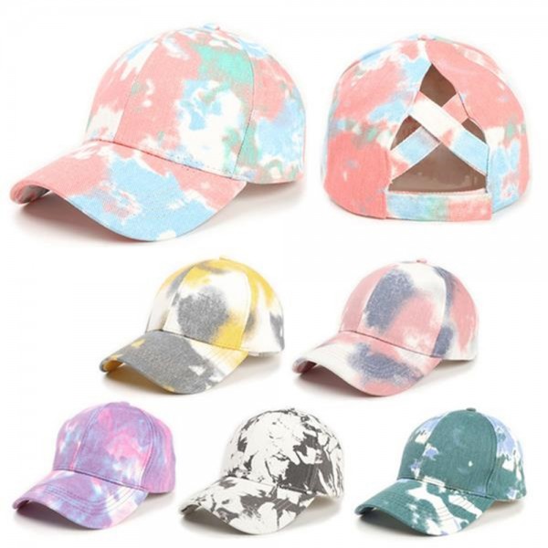 Tie-dyed baseball cap